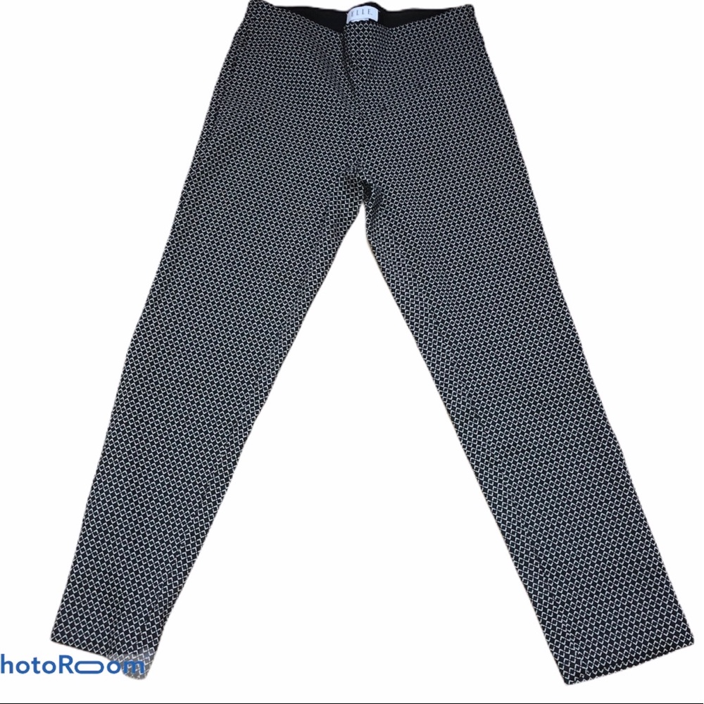 Elle Patterned Cropped Stretch Pants - image 1
